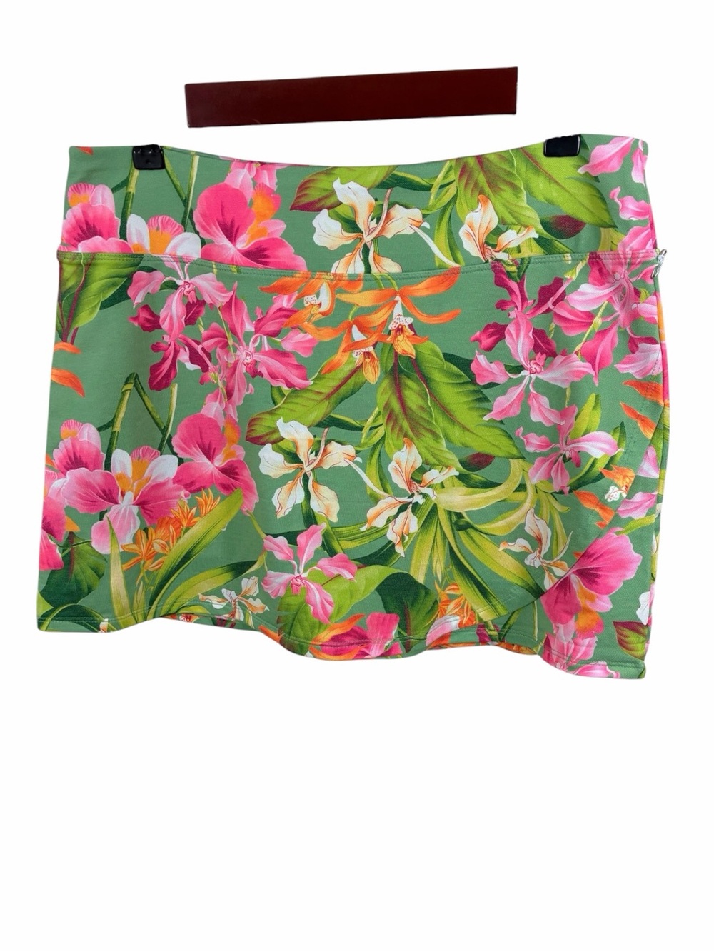 Tommy Bahama Athletic Skort Sz M Green Pink Floral Tennis Pickleball